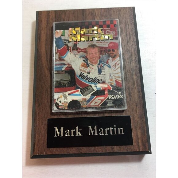 Nascar Mark Martin Plaque 6X4 - Picture 1 of 4